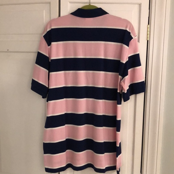 Brooks Brothers Performance Polo 100% Cotton Blue/Pink - XL - Picture 3 of 3